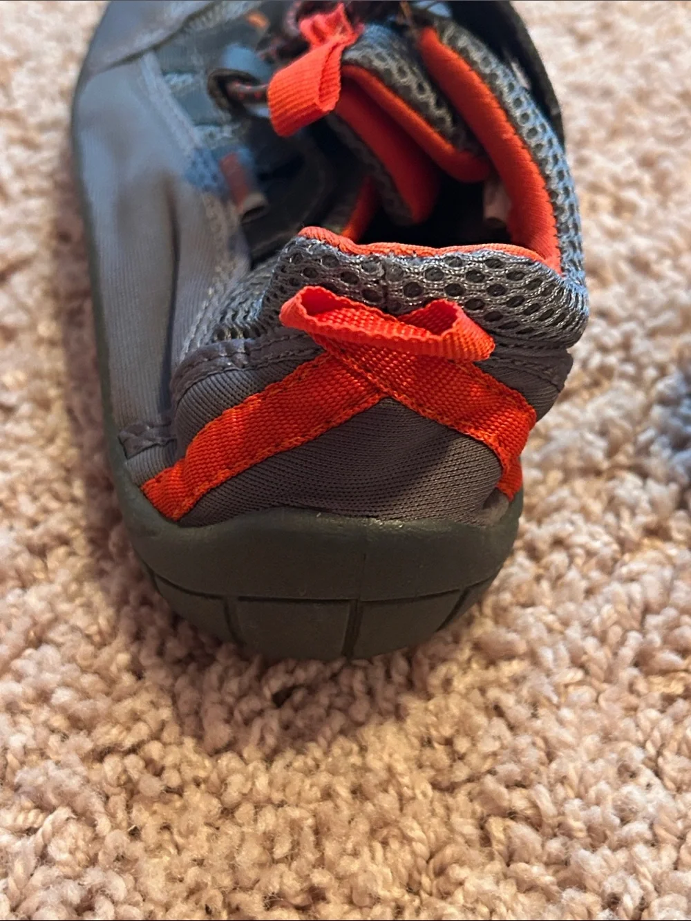 Northside Grey and Orange Kids Trail Sneaker